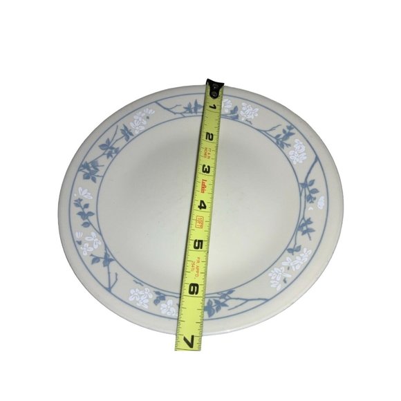 CORELLE "FIRST OF SPRING" 6.75" DESSERT/BREAD PLATES BLUE/WHITE FLOWERS- set of - Picture 3 of 5